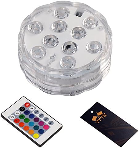 YTTX Submersible Waterproof Remote Control Colour Changing LED Lights Decoration Lights for Vase Base, Floral, Aquarium, Garden, Wedding, Party(1 Light+1 Remote Control)
