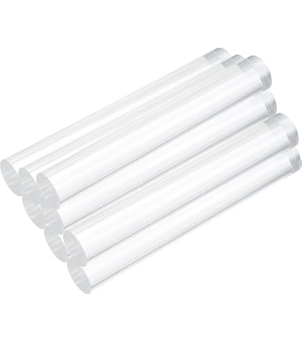 QUARKZMAN Acryl Quadratstab 20x300mm – Transparent, Robust, Für Modellbau, Architektur & DIY