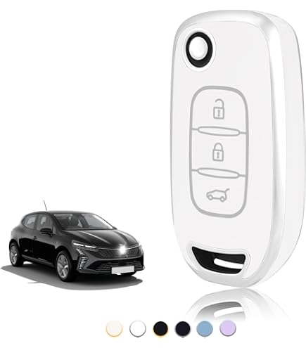 Coque De Clé Voiture Renault Et Dacia - Alliage Zinc Et Cuir PU, Plusieurs Coloris, Compatible Avec Kangoo, Twingo, Megane, Clio, Sandero, Duster