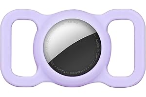 SICHY Llaveros AirTag Funda Protectora, Airtag Funda Protectora,Airtag-Collar de Perro Funda Protectora de Silicona para el Collar de Perro y Gato de Apple airtag GPS Finder