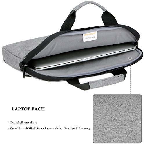 BRINCH 15 6 Zoll Laptop Tasche tragbar notebooktasche Leichtgewichts Tragetasche Handtasche mit Trageriemen f  r Laptop   Tablet   MacBook   Ultrabook