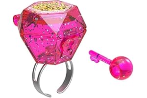 Funlockets , Bague Mysterieuse Avec Charms et Paillettes, Modèle Aléatoire, bijoux, rose,