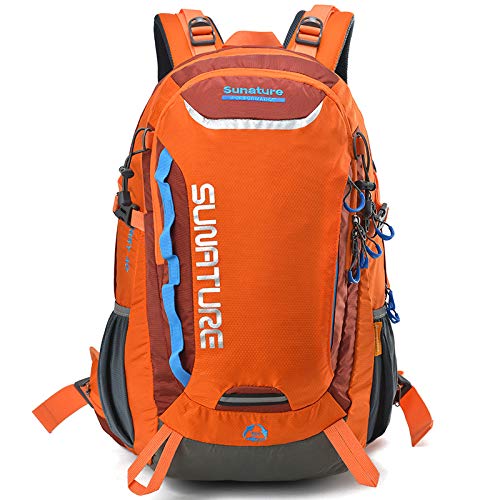 Preisvergleich Produktbild LAIDAYE Qualität Im Freien Nylon Schulter Tasche Atmungsaktiv Wasserdicht Camping Rucksack Upgrade,Orange-OneSize