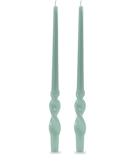 Candele Coniche Marroni Viyffo - 4 Pezzi, 30,5 Cm, Non Profumate, 8 Ore Di Combustione - 2