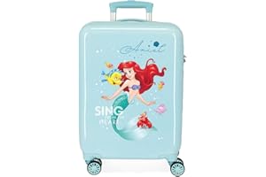 Disney Princesas Equipaje- Equipaje para niños, Niñas, Ariel, 55.00 x 34.00 x 20.00 cm