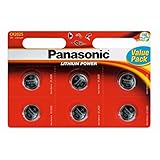 Panasonic Pack Of 6 Lithium CR2025 3V batteries Coin Cell Multi-Purpose New