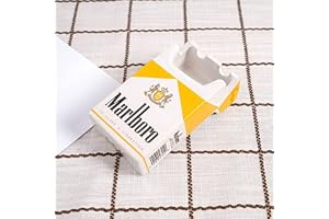Nyhet kreativt mode keramisk porslin cigarett askfat växt blomkruka heminredning ornament (gul cigarettask)