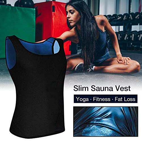 Kbsin212 Gilet De Sudation pour Femme T-Shirt Débardeur Minceur Fitness Perte De Poids Body Shaper Shirt Débardeur Amincissant en Néoprène Triple Couche pour Hommes Femme