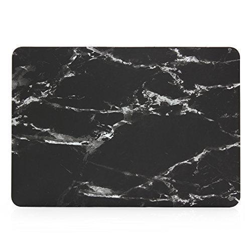 se7enline 2016 MacBook Pro 13 Fall Marmor Muster Kunststoff Hard Cover für MacBook Pro 33 cm A1706/A1708 W/OUT TOUCH Bar Touch ID (Neueste 2016) mit Tastatur, Displayschutzfolie schwarz / weiß schwarz / weiß 2016 Macbook Pro 13 inch - 3