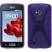 Produktbild PhoneNatic Case für LG L50 Hülle Silikon lila X-Style + 2 Schutzfolien