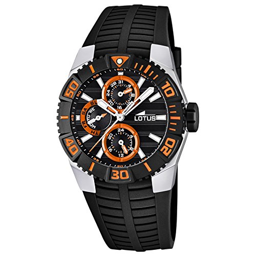 LOTUS 15779/7 Marquez Uhr Herrenuhr Kautschuk Edelstahl 100m Analog Datum schwarz LOTUS 15779/7 Marquez Uhr Herrenuhr Kautschuk Edelstahl 100m Analog Datum schwarz