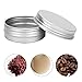 Produktbild AOLVO 1 Oz Blechdose, 30 ml Silber Aluminium Dose leer Behälter Dosen Lippenbalsam Tiny Kosmetik Dosen Schraube Rund Metall Top Dosen mit Schraube Gewinde Deckel für LIP BALM, Kosmetik, Kerzen oder Tee, 24 Stück