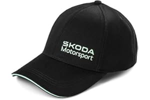 Skoda 000084300BD Baseballcap Baseballkappe Motorsport Basecap Mütze Cap Kappe, schwarz