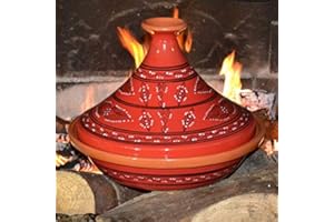 Yodeco Tajine Tätowiert rot – Durchmesser 31 cm