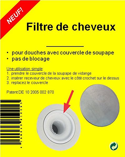 Haarsieb Haarfänger 10er moderne Dusche Filter für Abflussventil - 6