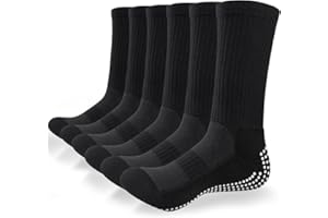 Alaplus Chaussettes Antidérapantes Foot, Chaussettes Homme Femme, Chaussettes Sport Chaudes Hiver pour Football Handball Rugby Vélo
