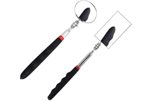 ZAOGOIN 2 Stück Teleskop Inspektionsspiegel Set, Mechanischer Autospiegel Inspektionsspiegel 72cm Teleskop Spiegel, Werkzeug Spiegel Werkzeug Werkstatt Spiegel Auto Inspektionsspiegel Ausziehbare Griffe (Sch