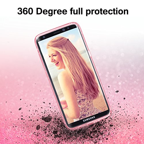 Funda Samsung Galaxy S8 Plus  6 2 Pulgadas  XY-shell Carcasa Silicona  Ultra fina   Anti-choques  Elegante y Brillante Funda de Samsung Galaxy S8 Plus 2017 para Mujer Guapa Rosa 