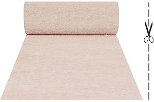 OLIVO TAPPETI OLIVO.shop | ROTOLO PASSATOIA Avorio su misura effetto moquette per matrimoni ed eventi, tappeto a corsia, guida per cerimonie e negozi con fondo antiscivolo ROPAS (10 metri)