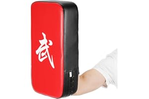 AchidistviQ Taekwondo Kick Pads Boxing Karate Pad PU Leather Muay Thai MMA Martial Art Kickboxing Punch Mitts Punching Bag Kicking Shield Training
