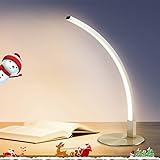 Depuley Lampada da Comodino a Led, 6W Lampada da Scrivania in Alluminio, Lampada da Tavolo Led Luce Bianca Calda con Spina De
