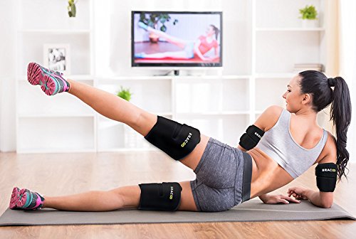 Bracoo Arm & Oberschenkel Fitness-Gürtel Trimmer | Einfach Abnehmen | Premium Qualität 4-teiliges Slimming Shaping Set | Unisex - 3