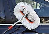  BMDHA Cepillo De Lavado De Coches Mango Largo Telescópico Poliéster Algodón Cepillo Suave No Dañará La Pintura del Automóvil 98-155Cm