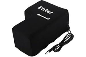 ‎DAITY Daity Big Enter Button Multifunction Enter Taste Pillow with Data Input Keys USB Anti-Stress Pillow Nap Pillow for Office, Home and Business Travel