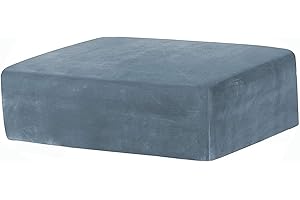 ILiemao Ottomane Schonbezug, Rechteckig Hocker Bezug Stretch, Hockerbezug, Hocker Husse für Fußhocker, Hocker Protector Waschbar Überzug Hockerabdeckung(V-02,140-190x75-95cm)