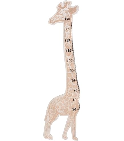 Toise Murale En Bois Pour Enfants QINGZY - Règle De Croissance Amovible 12.3x35.4cm - Avec Autocollants - Décoration Chambre Bébé - Cadeau Naissance, Anniversaire - 13