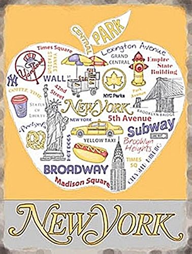 New York Big Apple Stahl Kühlschrank Magnet (OG)