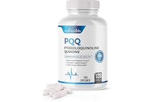 NUTRI-SENTIALS PQQ Max 20mg, 120 Capsules – Pyrroloquinoline Quinone - Promotes Mitochondrial Biogenesis, Energy Optimize | Plant Extract - Powerful & 100% Natural Supplement