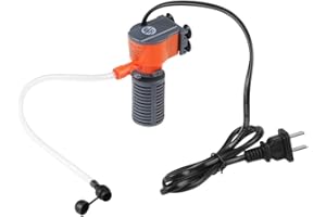 NAROOTE AC 240 V pompa głębinowa, filtr wewnętrzny energooszczędna pompa wodna filtr do akwarium, zatapialne żółwie inne małe zwierzęta Twoje ryby zwierzęta kopuła