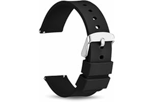 TECHZOCO Correa reloj silicona, Banda de Reloj de Silicona, Correa de Reloj Deportiva, Banda de Reloj Universal, Pulsera de Reloj Silicona, liberación rápida
