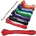 Produktbild COREZONE dehnbare Widerstandsbänder, Hilfsband für Klimmzug, Beweglichkeitsband, Kraftdreikampf-Band, extra haltbar, einzeln oder im Set, RED (15-35 lbs)