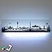 Produktbild LED-Leuchtbild Berlin Skyline RGB-LED bunt Glas Dekoleuchte Fernbed Lampenwelt