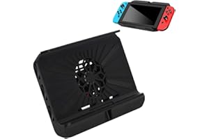 Eboxer Sourcingmap - Supporto di raffreddamento multifunzione, con porta USB, per switch, colore: Nero