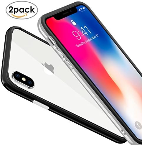 iPhone X Case iPhone X Bumper Case, MOSTY TPU Hybrid Protective Cover Thin Slim Bumper Frame Case for Apple iPhone X 10(2017),2 packs