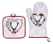Produktbild Fox Trot cecr8780 Handschuh/Topflappen Baumwolle Hirsch Herz 20 x 31 cm
