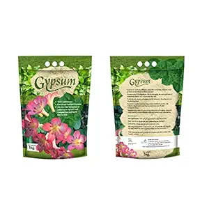 DIVINE TREE Gypsum Powder for Plant Calcium Sulfate Soil Conditioner for Lawn and Garden(5 Kg)