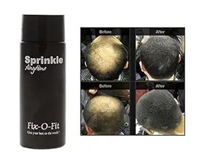 Fix-O-Fit Thickening Hair Fibres Black for Men and Women 8g (Pack of 1)