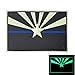 Produktbild 2AFTER1 Glow Dark Arizona State Flag Thin Blue Line Morale USA PVC Rubber Touch Fastener Patch