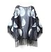 OverDose Women Lunar Eclipse Printed Chiffon Shawl Kimono Cardigan Tops Cover up Blouse