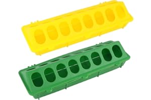 VILLCASE 2 Stück Taubenfutter Krippe Wasser Feeder Vogelfutterbehälter Kunststoff Taubenfütterung Trog Fütterungsschlitz für Laden Hotel Wohnheim