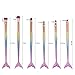 NEEDOON 10Pcs Mermaid Makeup Brushes Premium Makeup Brush Set Synthetic Kabuki Cosmetics Foundation Blending Blush Eyeliner Face Powder Brush Makeup Brush Kit
