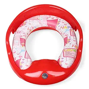 Sukhson India Red Baby Soft Cushioned Potty Training Seat | Back Support for Toddler Boys Girls | Kids Toilet seat for Western Toilet | Potty Trainer