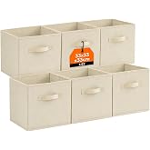 Lifewit Foldable Storage Bins, Fabric Storage Baskets, Storage Boxes with Handles, Organizers for Clothes, Toys, 33 x 33 x 33