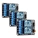 Price comparison product image kwmobile 2 Channel Relay Module - 5V Relay Board for Arduino Raspberry Pi with Optocoupler - Pack of 3