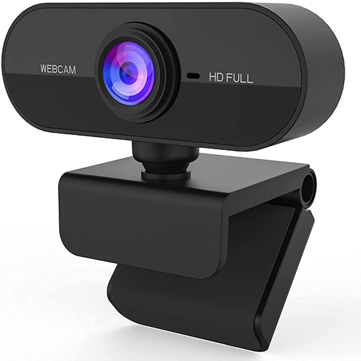 ROCKTECH® Plug-and-Play Full HD 1080p Webcam with Microphone, Autofocus, Adjustable Viewing Angle Web Cam, and Wide Compatibi