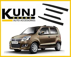 Kunj Autotech Maruti Suzuki Wagon R (2006-2010) Car Door Side Beading Moulding with 3M Adhesive Tape, Black
